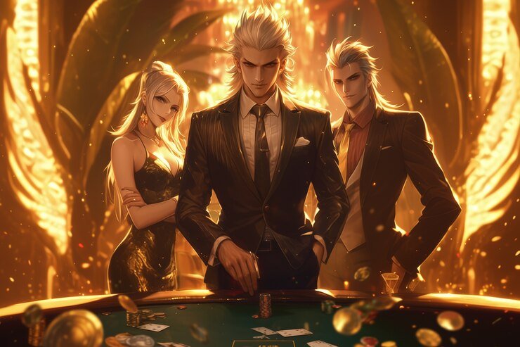Live dealer dealing cards during a Baccarat round